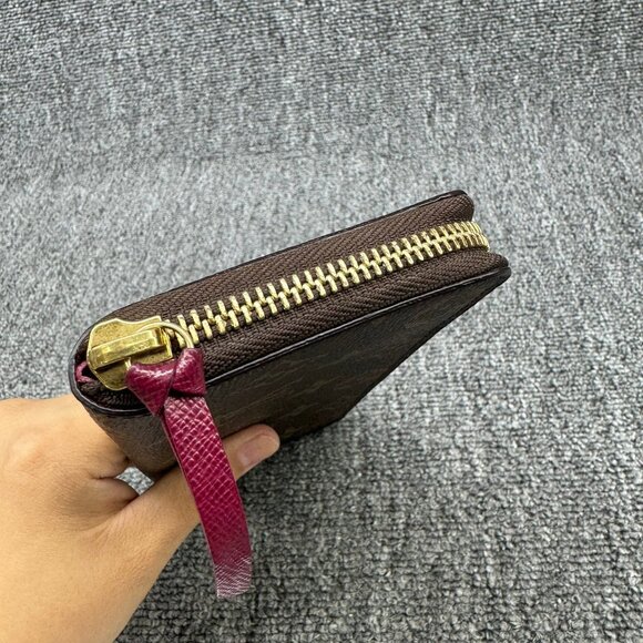 Louis Vuitton Clemence Brown Monogram Canvas Wallet 375-082025 - Picture 5 of 8